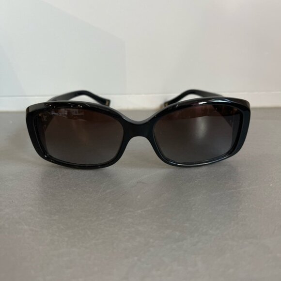 Louis Vuitton Soupcon PM Black Gold-Hinged Sunglasses - Picture 1 of 7